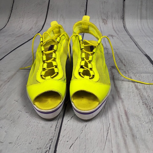 puma yellow sandals